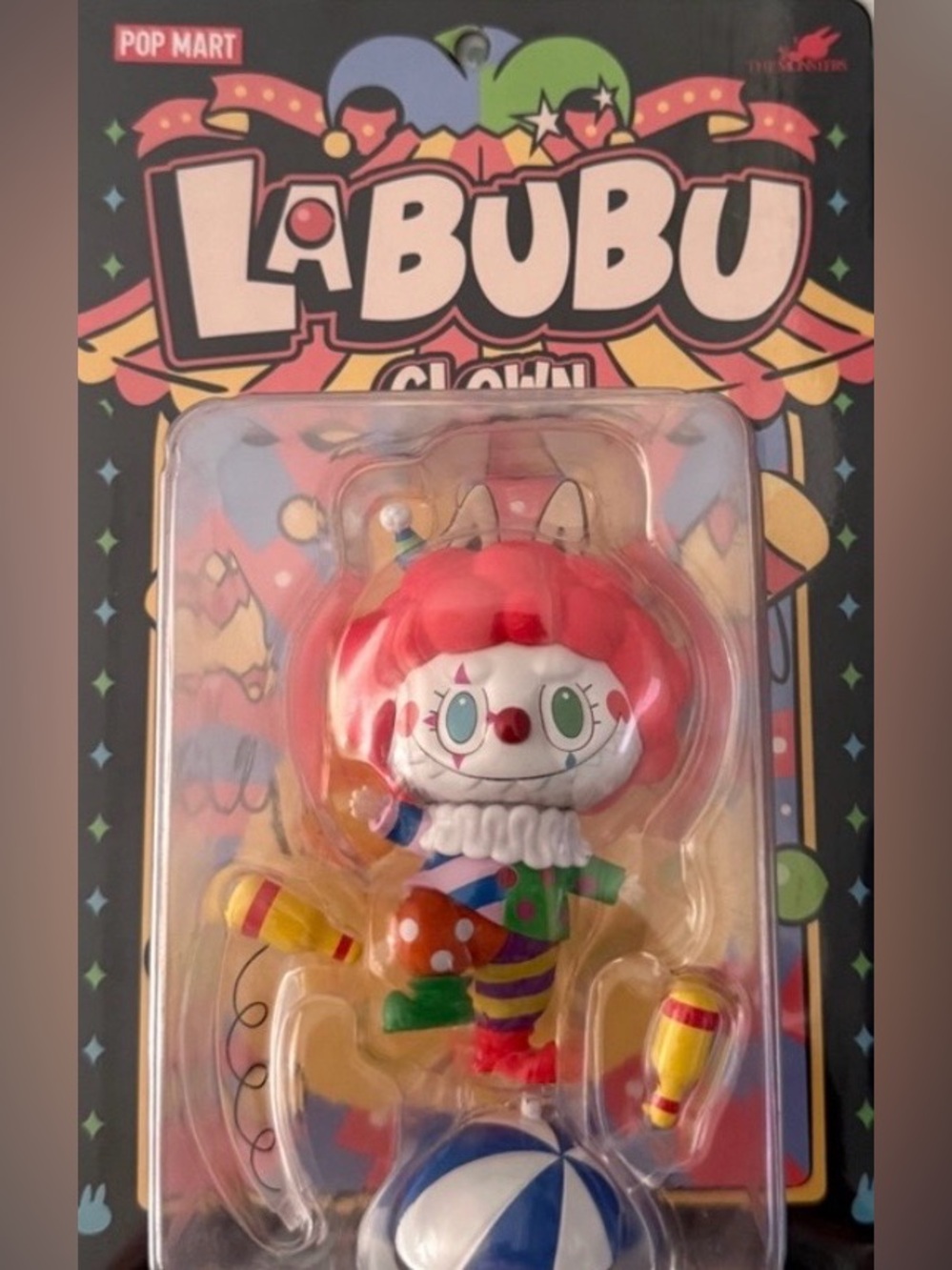 RARE Pop Mart Labubu  “Juggling Clown“ from "The Monsters" series